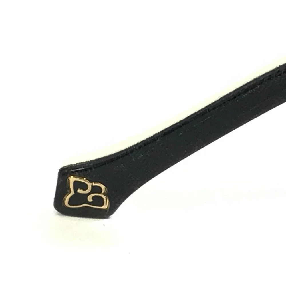 Coco Song Eyeglasses Frames VELVET MOON Col. 1 Black Ivory Gold Detail 55-18-140